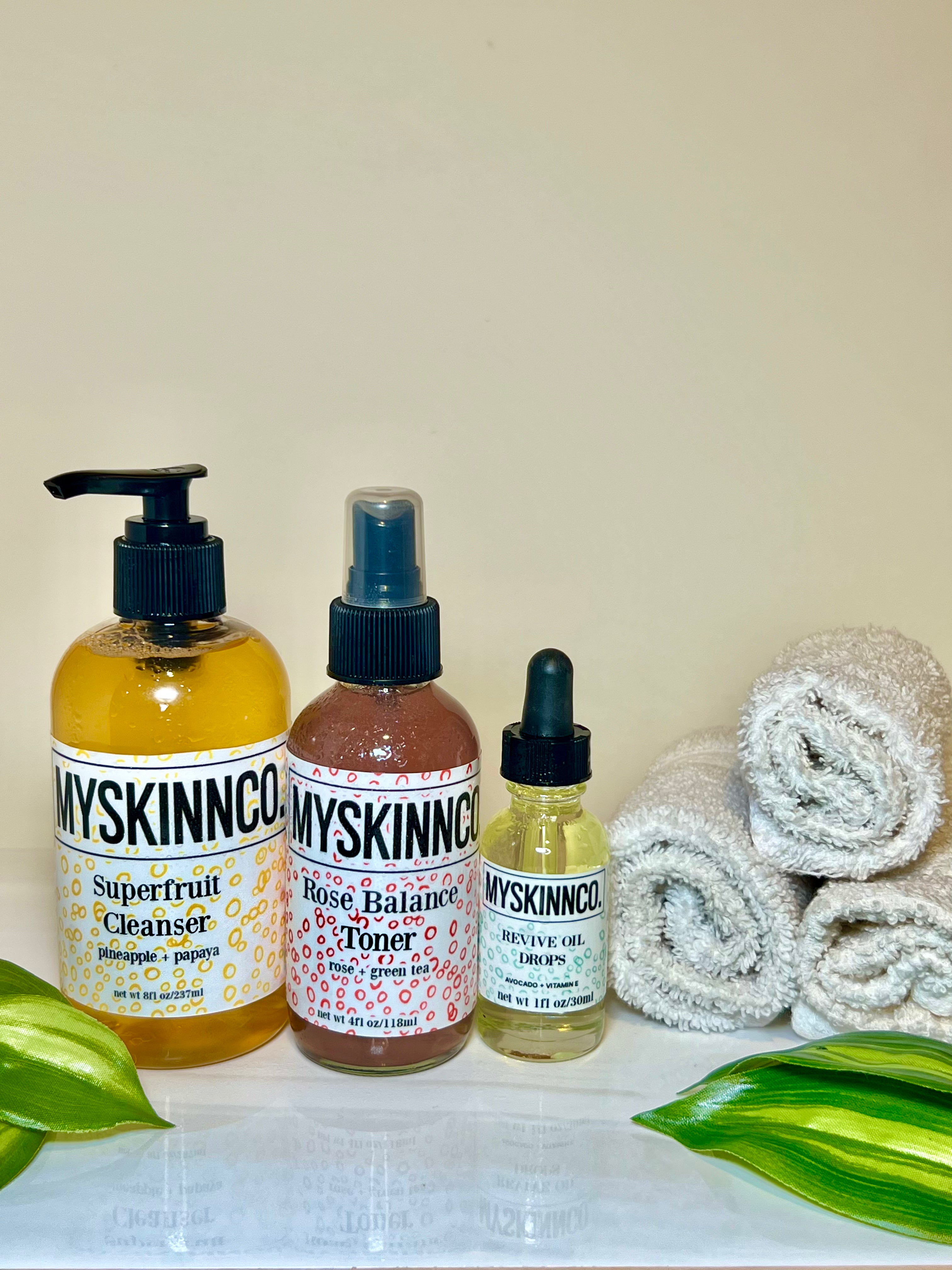 Fresh Face Essentials Kit (Cleanser x Toner x Oil) – MYSKINNCO.